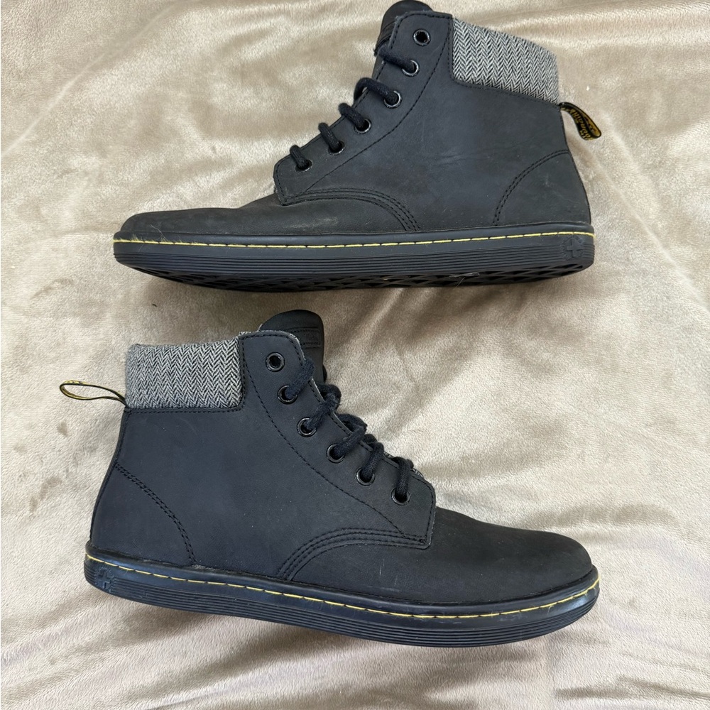 * Dr. Martens Leather Black Maelly Ankle Boots - Picture 4 of 10